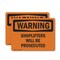 Signmission Shoplifters Will Be Prosecuted OSHA Warning Sign, Plastic, 10in W x 7in L, 2PK OS-2PACK-WS-P-710-L-12834 - alternate 1